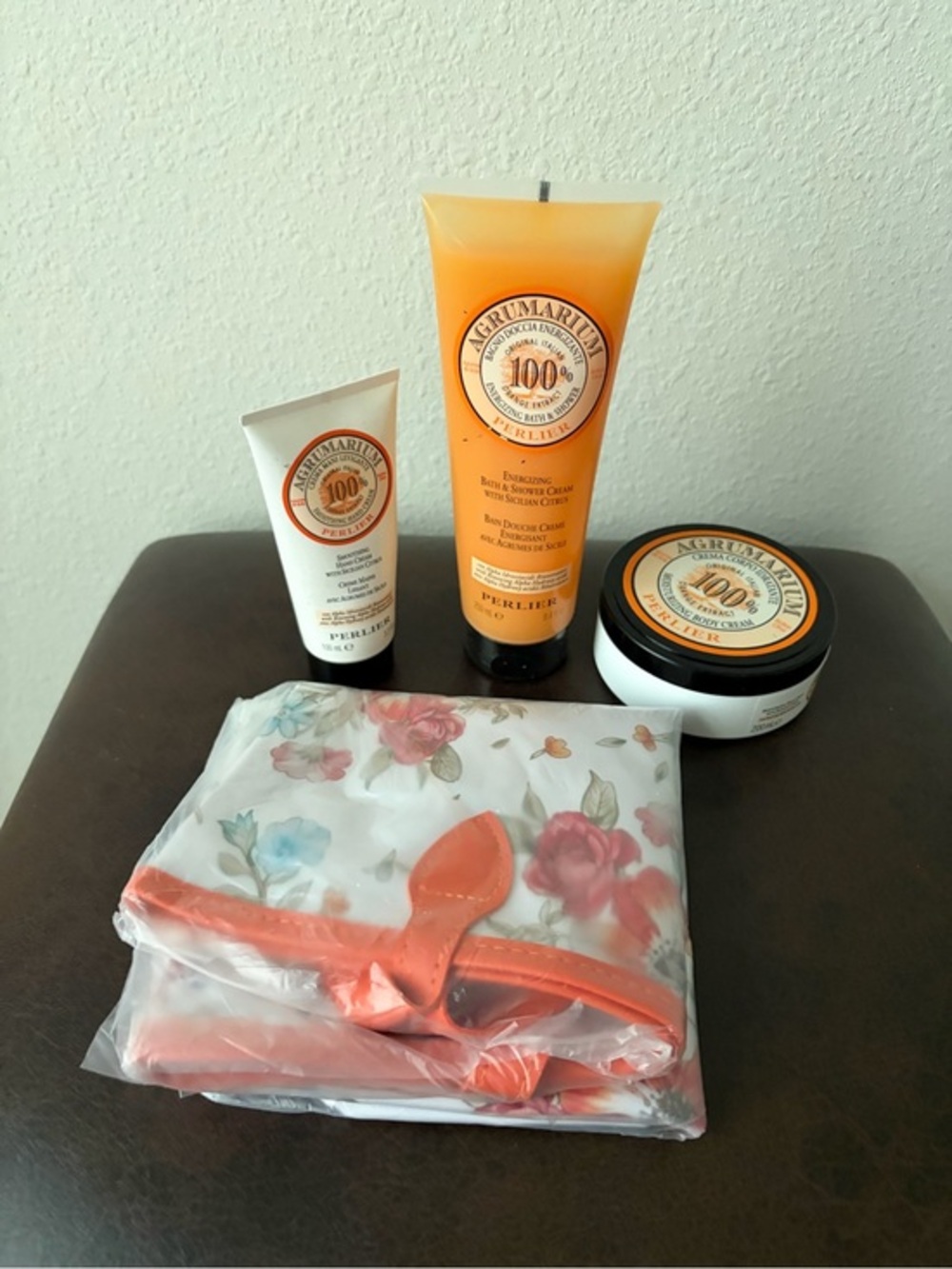 Perlier Agrumarium Sicilian Citrus 3-Piece Bath and Body Kit with Tote Sealed